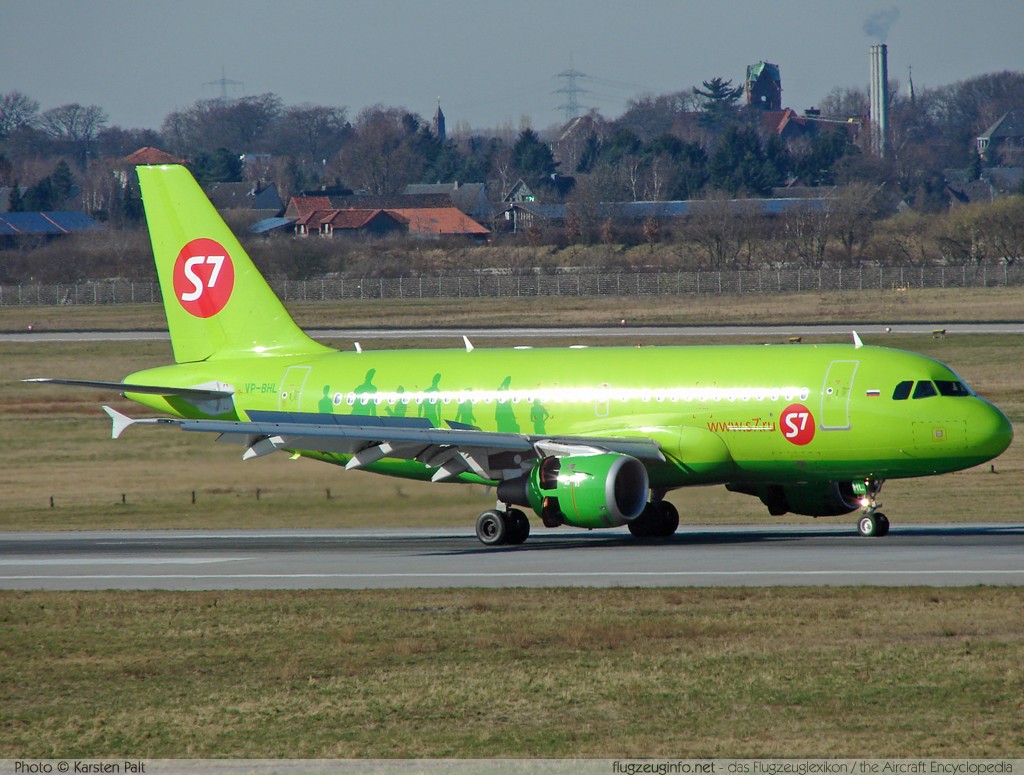 Airbus A319-114 S7 - Siberia Airlines VP-BHL 2464  Düsseldorf International (EDDL / DUS) 2008-02-16 ï¿½ Karsten Palt, ID 790