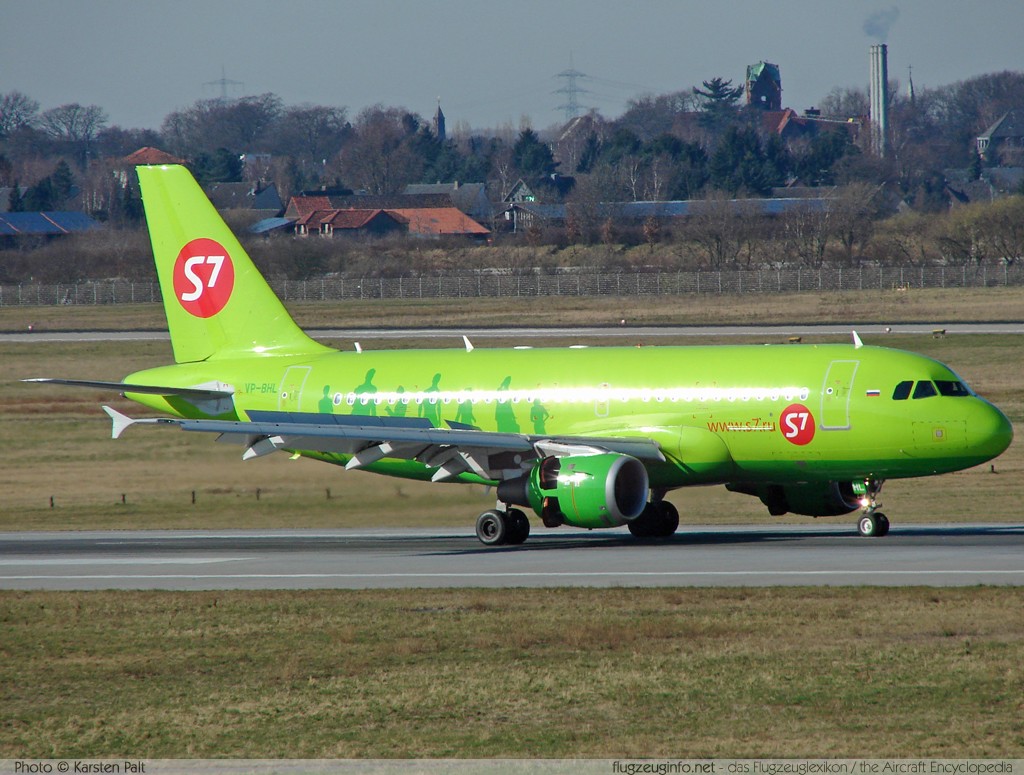Airbus A319-114 S7 - Siberia Airlines VP-BHL 2464 Düsseldorf International (EDDL / DUS) 2008-02-16 � Karsten Palt, ID 790 Airbus A319-114 S7 - Siberia Airlines VP-BHL 2464 Düsseldorf International (EDDL / DUS) 2008-02-16 � Karsten Palt, ID 790