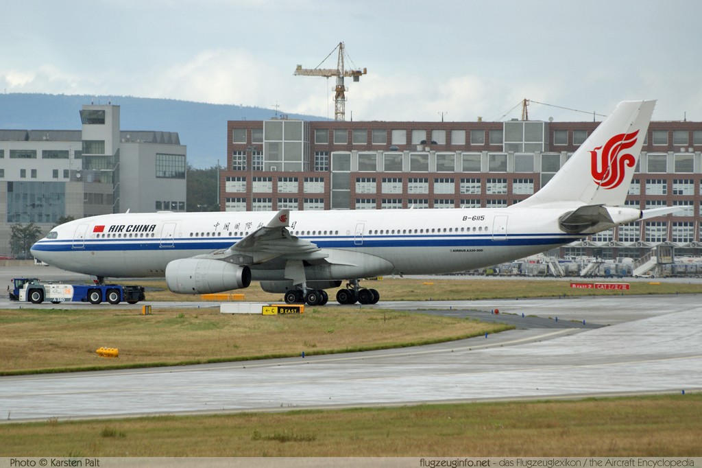 Airbus A330-243 Air China B-6115 909 Frankfurt am Main (EDDF / FRA) 2009-09-03 � Karsten Palt, ID 2875 Airbus A330-243 Air China B-6115 909 Frankfurt am Main (EDDF / FRA) 2009-09-03 � Karsten Palt, ID 2875