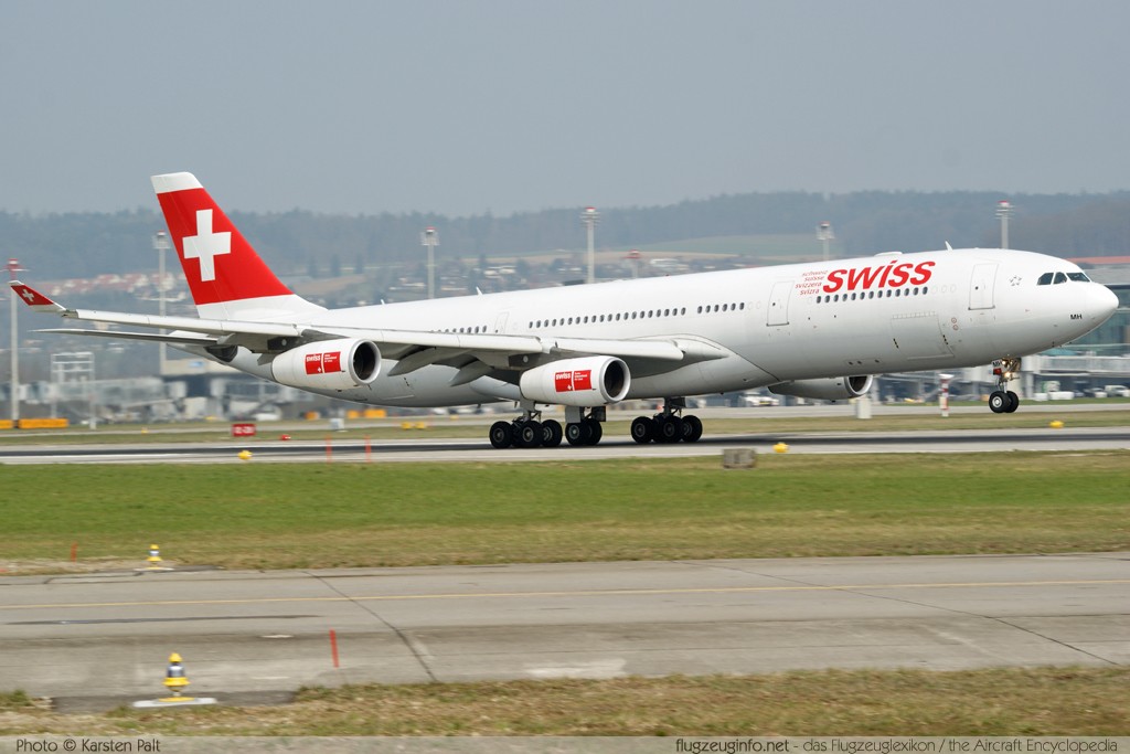 Airbus A340-313X Swiss Intl Air Lines HB-JMH 585  Zürich (LSZH / ZRH) 2009-04-04 ï¿½ Karsten Palt, ID 1933