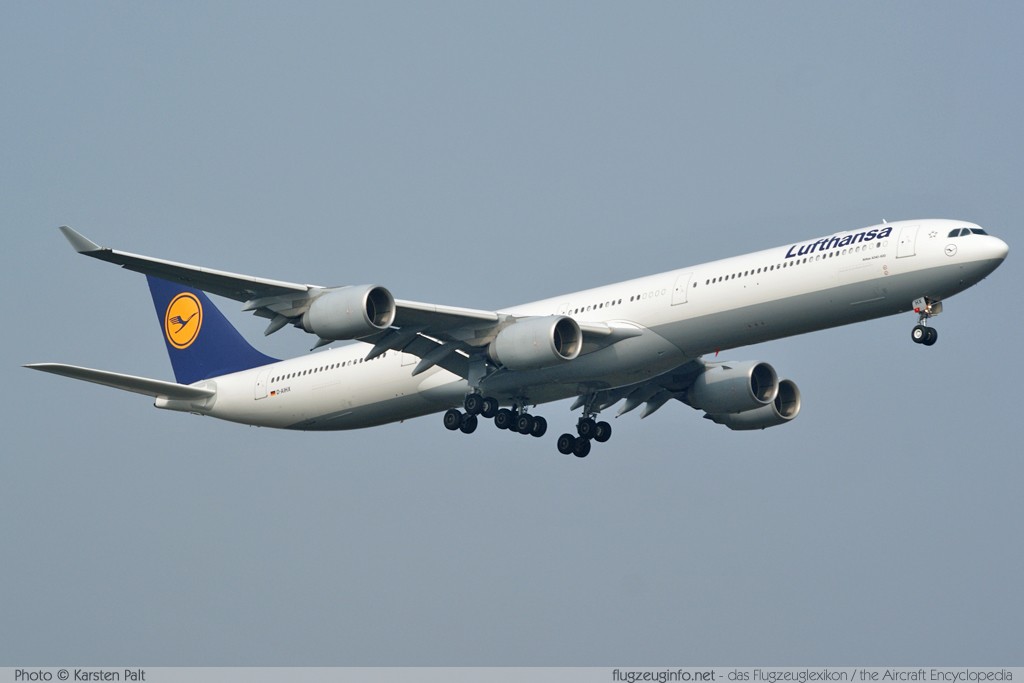 Airbus A340-642 Lufthansa D-AIHX 981 Frankfurt am Main (EDDF / FRA) 2009-04-05 � Karsten Palt, ID 2006 Airbus A340-642 Lufthansa D-AIHX 981 Frankfurt am Main (EDDF / FRA) 2009-04-05 � Karsten Palt, ID 2006