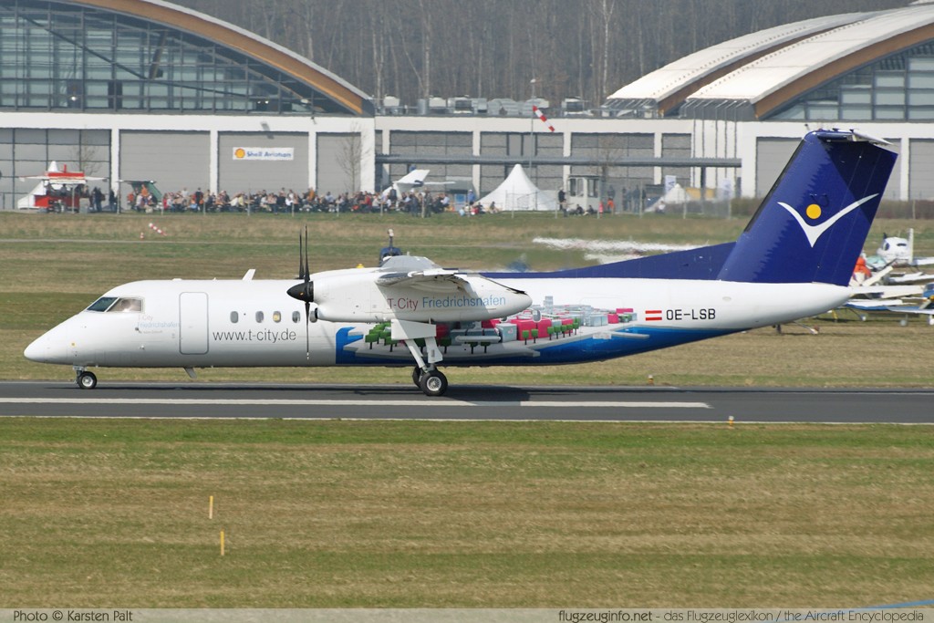 De Havilland Canada / Bombardier DHC-8-314Q Dash 8 InterSky OE-LSB 525  Friedrichshafen (EDNY / FDH) 2009-04-03 � Karsten Palt, ID 1830
