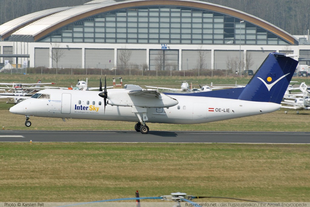 De Havilland Canada / Bombardier DHC-8-315Q Dash 8 InterSky OE-LIE 546 Friedrichshafen (EDNY / FDH) 2009-04-03 � Karsten Palt, ID 1829 De Havilland Canada / Bombardier DHC-8-315Q Dash 8 InterSky OE-LIE 546 Friedrichshafen (EDNY / FDH) 2009-04-03 � Karsten Palt, ID 1829
