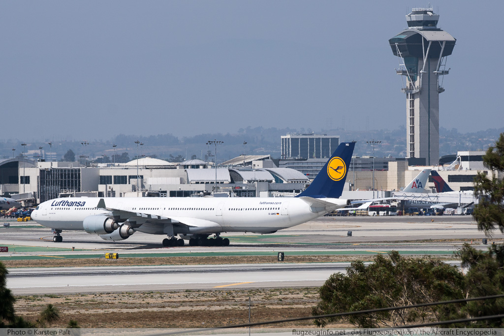 Airbus A340-642 Lufthansa D-AIHQ 790 LAX International Airport (KLAX / LAX) 2015-06-01 � Karsten Palt, ID 11503 Airbus A340-642 Lufthansa D-AIHQ 790 LAX International Airport (KLAX / LAX) 2015-06-01 � Karsten Palt, ID 11503