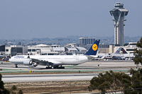 Airbus A340-642 Lufthansa D-AIHQ 790  LAX International Airport (KLAX / LAX) 2015-06-01, Photo by: Karsten Palt