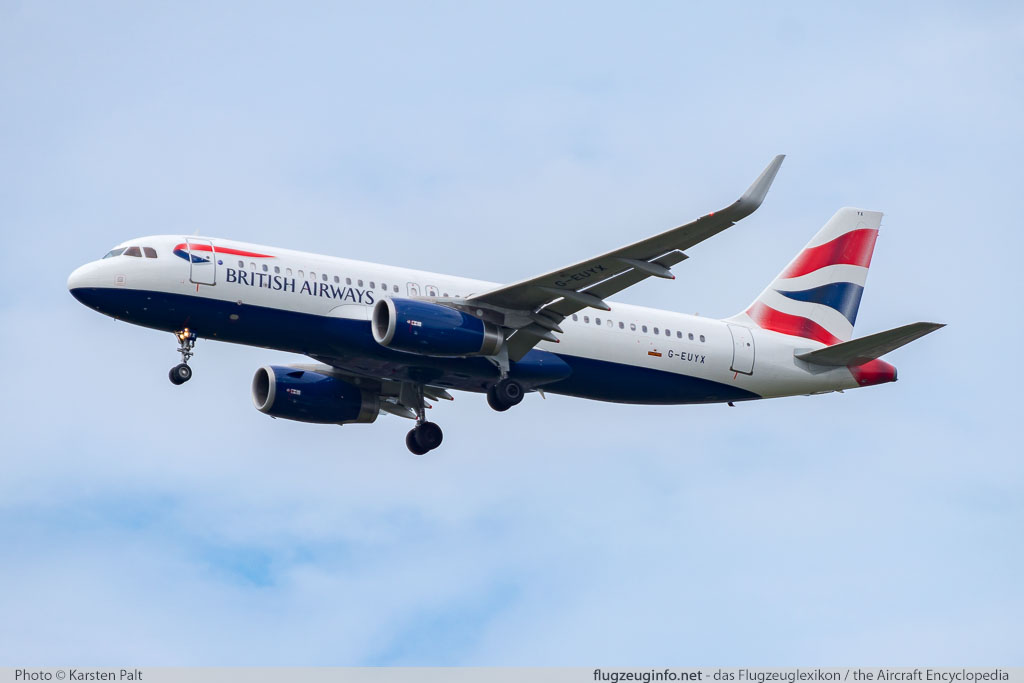 Airbus A320-232 British Airways G-EUYX 6155  London Heathrow (EGLL / LHR) 2016-07-08 � Karsten Palt, ID 12721
