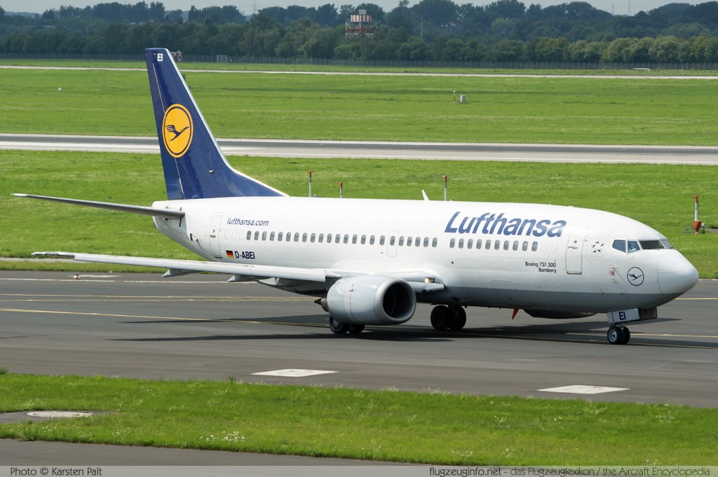 Boeing 737-330 Lufthansa D-ABEI 25359 / 2158  Düsseldorf International (EDDL / DUS) 2010-08-21 ï¿½ Karsten Palt, ID 4015