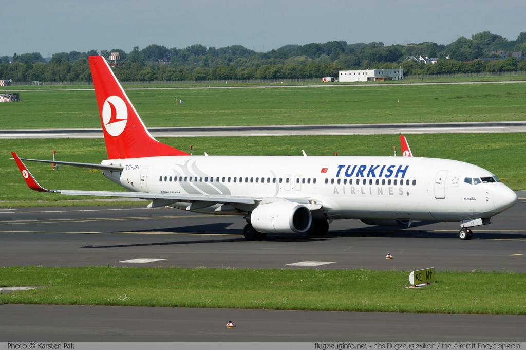 Boeing 737-8F2 (wl) Turkish Airlines TC-JFY 29783 / 497 Düsseldorf International (EDDL / DUS) 2010-08-21 � Karsten Palt, ID 4033 Boeing 737-8F2 (wl) Turkish Airlines TC-JFY 29783 / 497 Düsseldorf International (EDDL / DUS) 2010-08-21 � Karsten Palt, ID 4033
