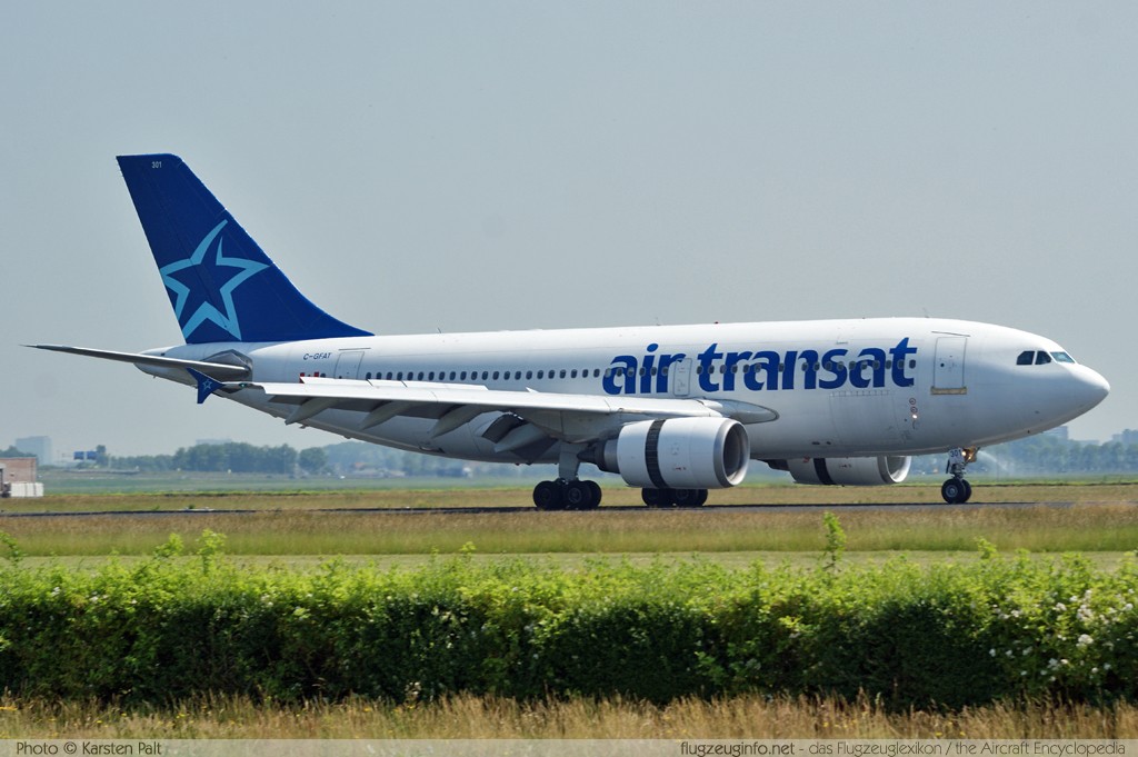 Airbus A310-304 Air Transat C-GFAT 545  Amsterdam-Schiphol (EHAM / AMS) 2010-06-28 � Karsten Palt, ID 3737