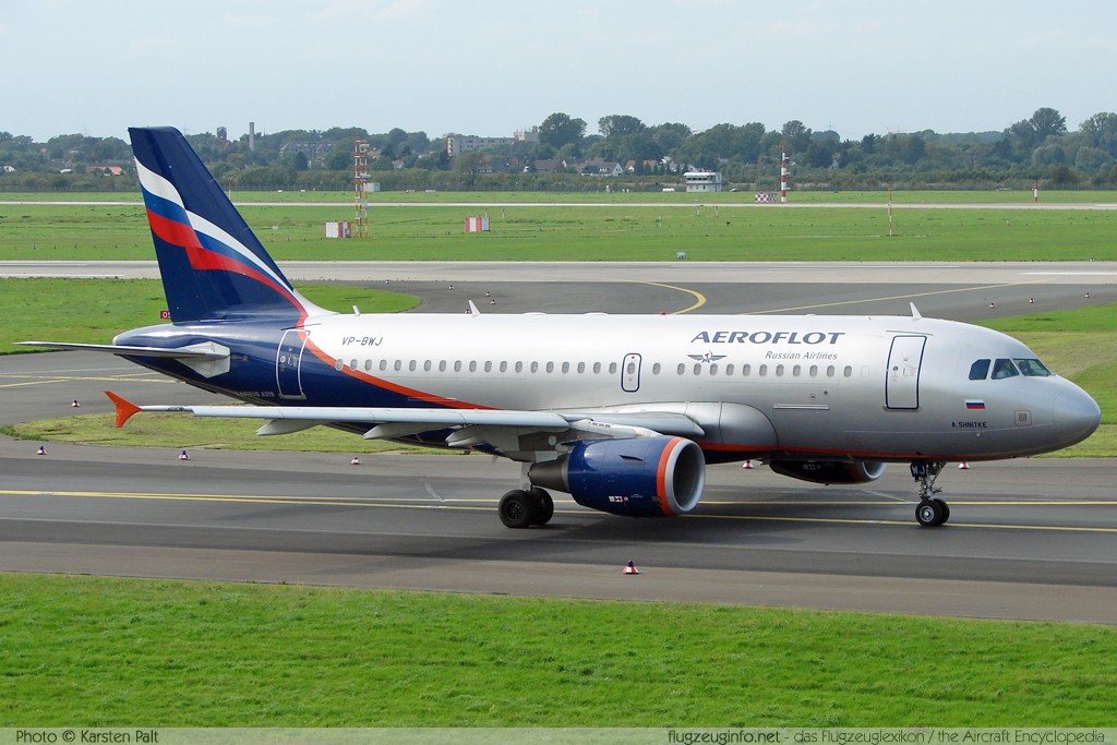 Airbus A319-111 Aeroflot Russian Airlines VP-BWJ 2179  Düsseldorf International (EDDL / DUS) 2006-09-02 ï¿½ Karsten Palt, ID 127