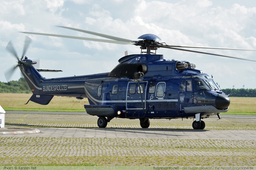 Eurocopter AS-332L1 Super Puma Bundespolizei D-HEGS 2111  Wilhelmshaven-Mariensiel (EDWI / WVN) 2009-07-20 � Karsten Palt, ID 3761