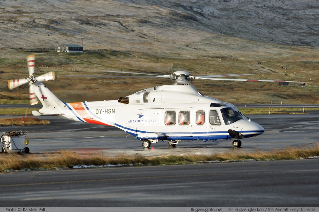 AgustaWestland AW139 Atlantic Airways OY-HSN 31129  Vágar Airport, Faroe Islands (EKVG / FAE) 2010-10-19 ï¿½ Karsten Palt, ID 5741
