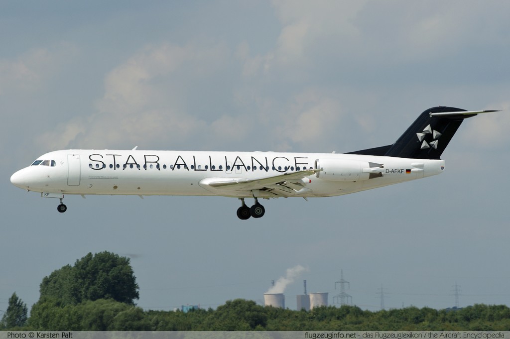 Fokker Fokker 100 Contact Air D-AFKF 11470  Düsseldorf International (EDDL / DUS) 2010-08-21 ï¿½ Karsten Palt, ID 4094