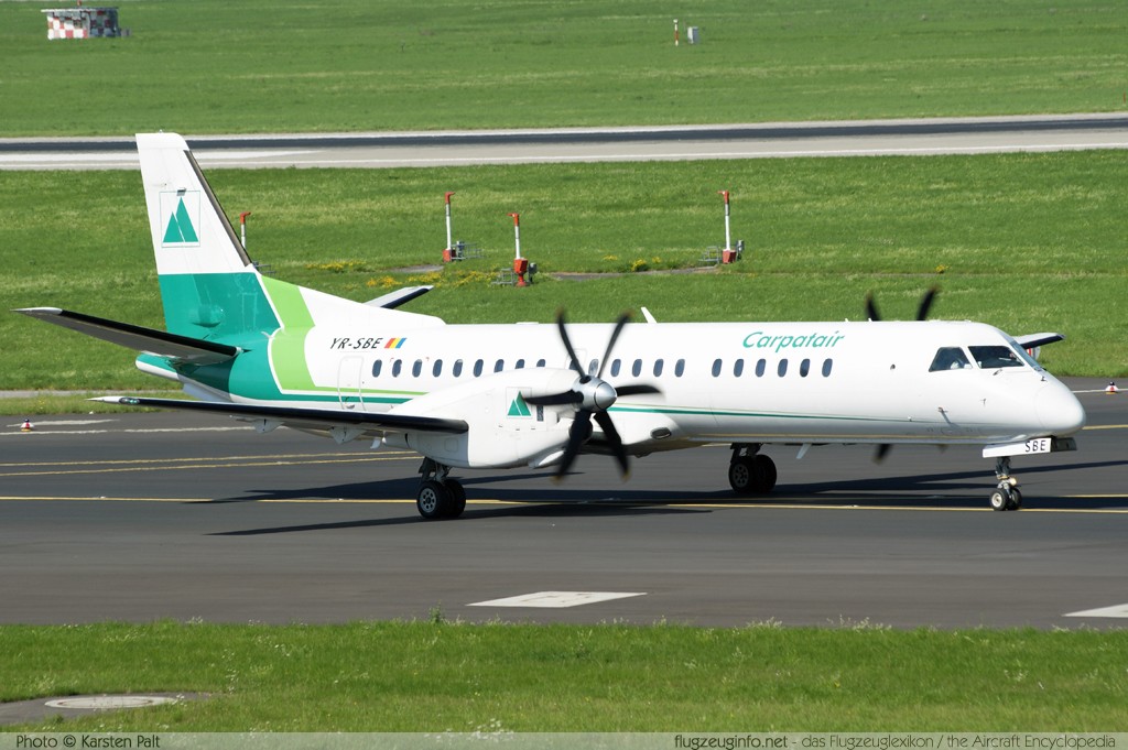 Saab 2000 Carpatair YR-SBE 2000-041 Düsseldorf International (EDDL / DUS) 2010-08-21 � Karsten Palt, ID 4095 Saab 2000 Carpatair YR-SBE 2000-041 Düsseldorf International (EDDL / DUS) 2010-08-21 � Karsten Palt, ID 4095