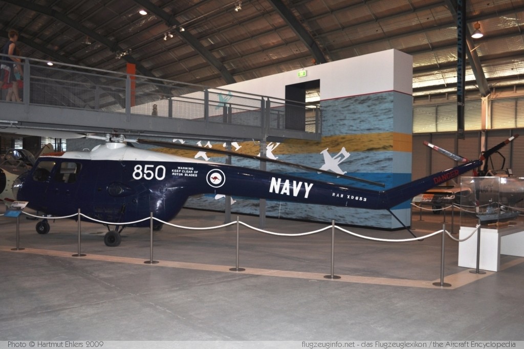 Bristol Sycamore H.R.51 Royal Australian Navy XD653 13071 RAN Fleet Air Arm Museum, Nowra NSW NAS Nowra - HMAS Albatross (YSNW / NOA) 2009-12-16 � Hartmut Ehlers, ID 3055