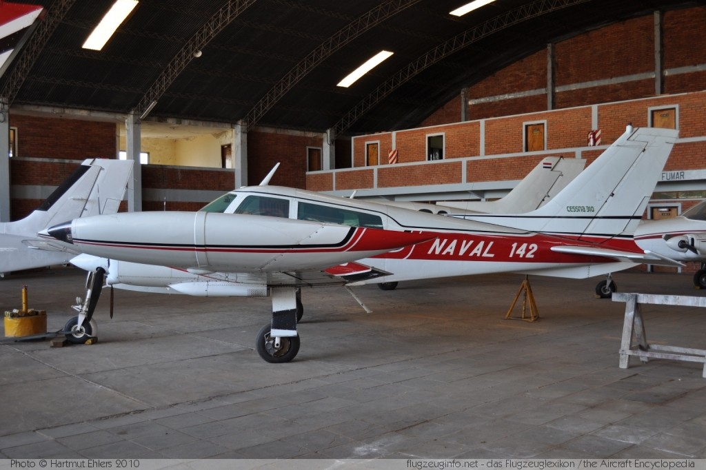 Cessna 310 Paraguayan Navy - Armada Paraguaya (ARP) NAVAL 142 Asunción International Airport (SGAS / ASU) 2010-01-14 ďż˝ Hartmut Ehlers, ID 2999 Cessna 310 Paraguayan Navy - Armada Paraguaya (ARP) NAVAL 142 Asunción International Airport (SGAS / ASU) 2010-01-14 ďż˝ Hartmut Ehlers, ID 2999