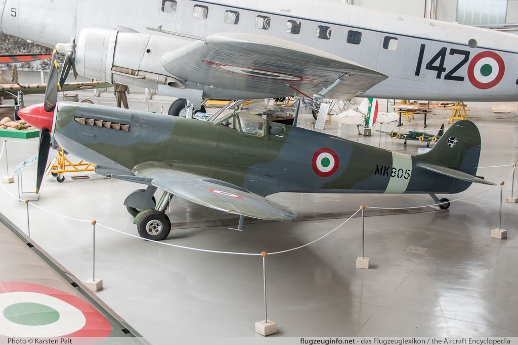 Supermarine Spitfire Mk.IX Italian Air Force (Aeronautica Militare) MM4084 CBAF.IX.1780 Museo Aeronautica Militare Bracciano, Vigna di Valle 2016-02-18 � Karsten Palt, ID 12272