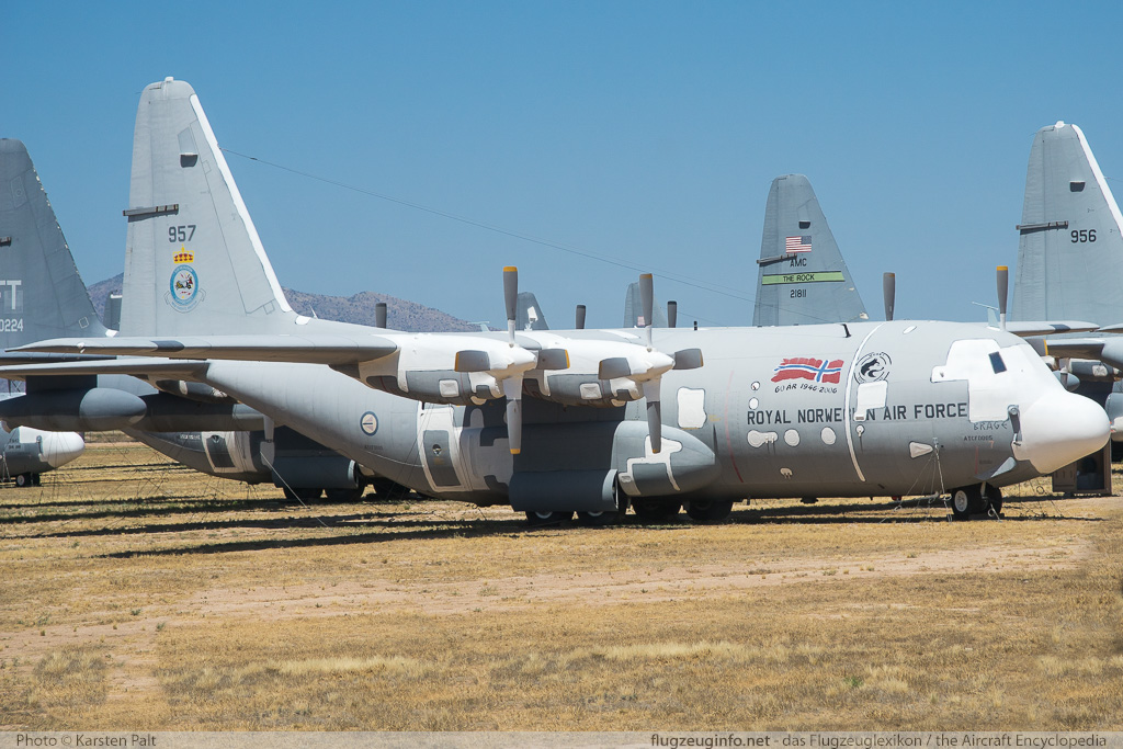 Lockheed / Lockheed Martin C-130H Hercules Royal Norwegian Air Force 957 382-4339 AMARG - Boneyard Tucson, AZ 2015-06-01 � Karsten Palt, ID 11388 Lockheed / Lockheed Martin C-130H Hercules Royal Norwegian Air Force 957 382-4339 AMARG - Boneyard Tucson, AZ 2015-06-01 � Karsten Palt, ID 11388