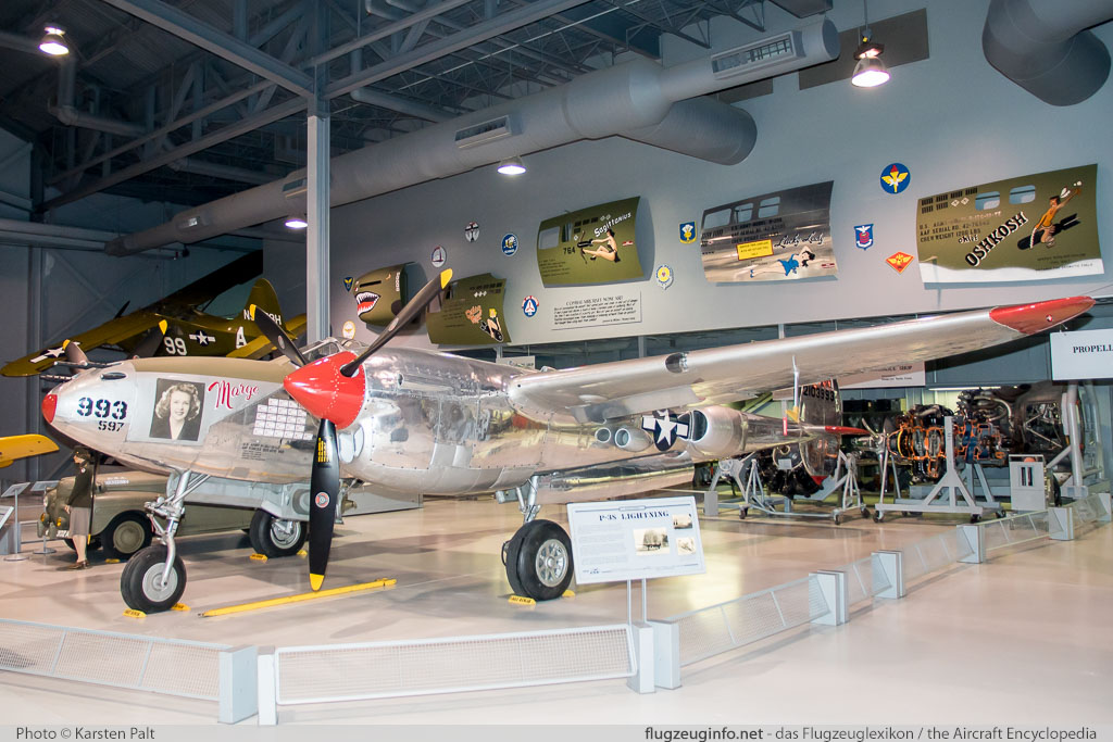 Lockheed P-38L Lightning United States Army Air Forces (USAAF) 44-53087 422-8342 EAA AirVenture Museum Oshkosh, WI 2016-04-10 � Karsten Palt, ID 12310