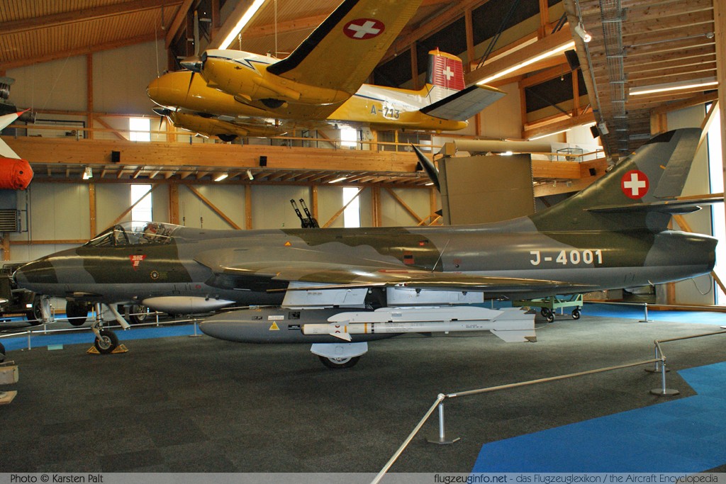Hawker Hunter F58 Swiss Air Force / Schweizer Luftwaffe J-4001 41H-679911 Flieger Flab Museum Dübendorf (LSMD) 2009-04-04 � Karsten Palt, ID 1952 Hawker Hunter F58 Swiss Air Force / Schweizer Luftwaffe J-4001 41H-679911 Flieger Flab Museum Dübendorf (LSMD) 2009-04-04 � Karsten Palt, ID 1952