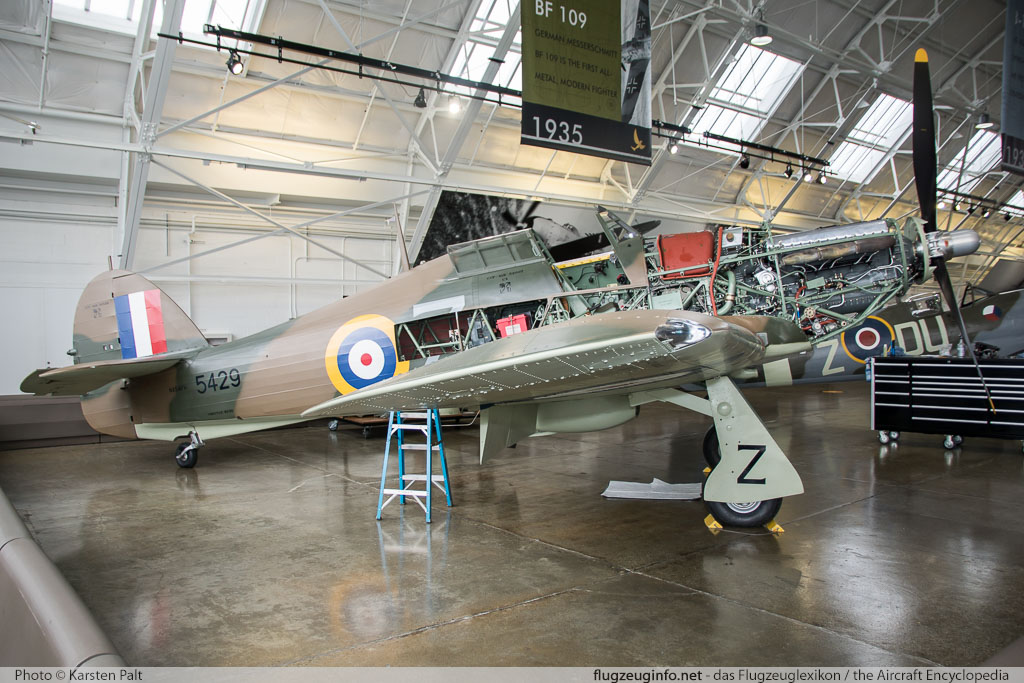 Hawker / CCF Hurricane Mk.12A Flying Heritage Collection NX54FH CCF/R32007 Flying Heritage Collection Everett, WA 2016-04-12 � Karsten Palt, ID 12362