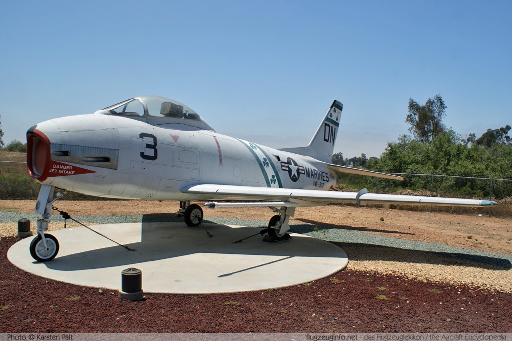 North American FJ-3 Fury United States Marine Corps (USMC) 135883 194-110 Flying Leatherneck Aviation Museum San Diego, CA 2012-06-13 � Karsten Palt, ID 5906 North American FJ-3 Fury United States Marine Corps (USMC) 135883 194-110 Flying Leatherneck Aviation Museum San Diego, CA 2012-06-13 � Karsten Palt, ID 5906