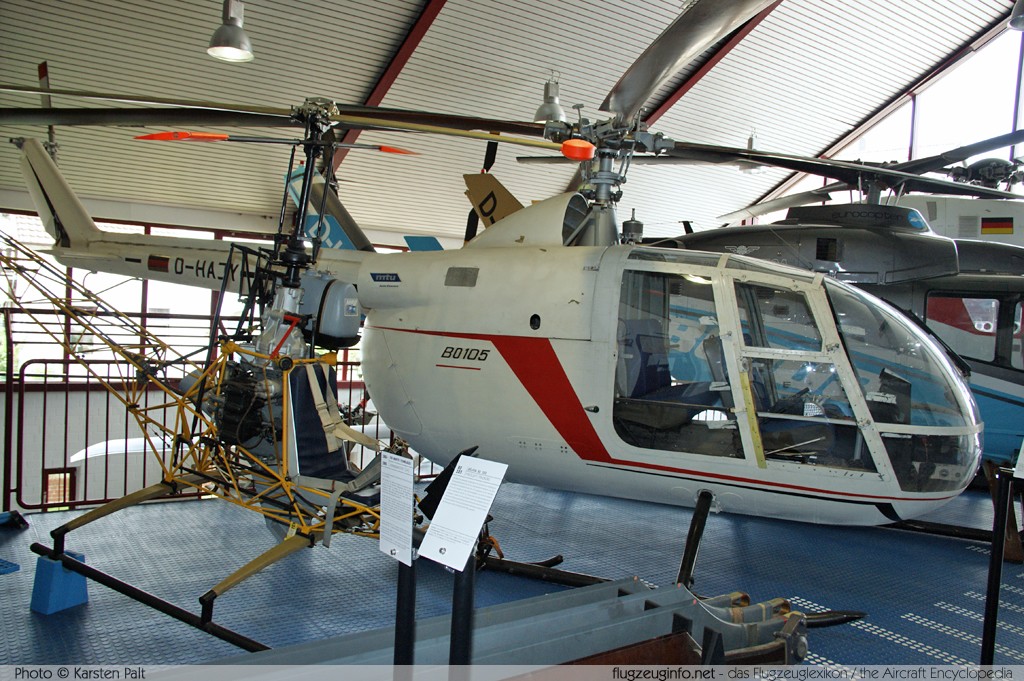MBB Bo 105 MBB D-HAJY V-3 Hubschraubermuseum Bueckeburg Bueckeburg 2013-09-01 � Karsten Palt, ID 7747