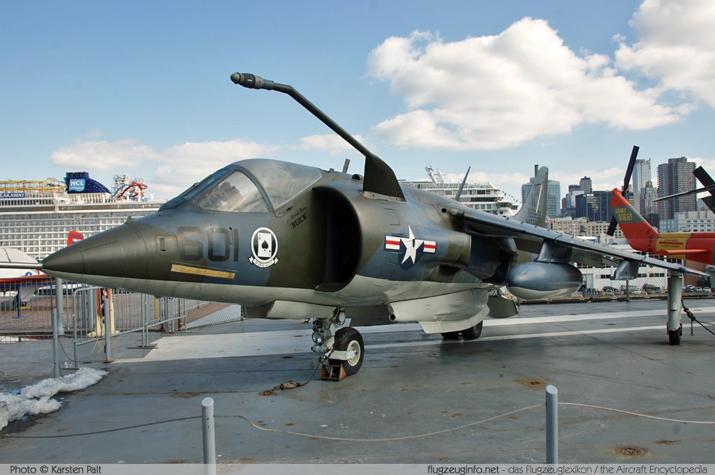 Hawker-Siddeley / BAe AV-8A Harrier United States Marine Corps (USMC) 159232 712141 Intrepid Air, Space & Sea Museum New York City, NY 2014-03-09 � Karsten Palt, ID 7879