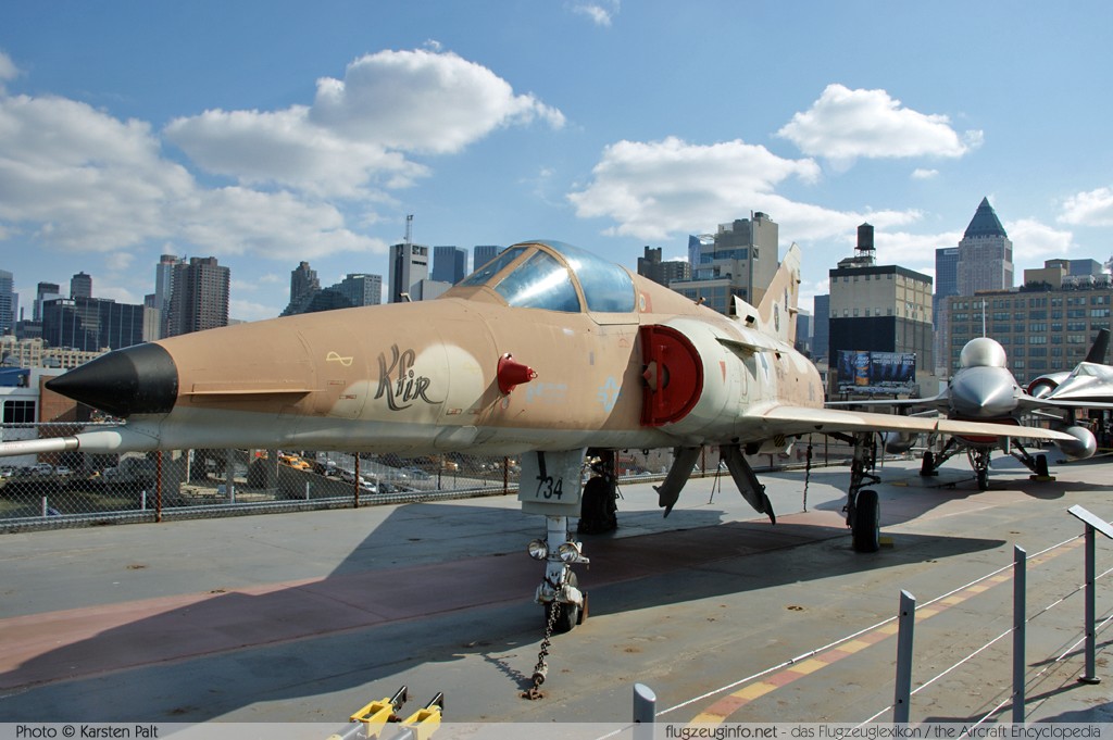 IAI F-21A Kfir Israelian Air Force 999734  Intrepid Air, Space & Sea Museum New York City, NY 2014-03-09 � Karsten Palt, ID 7894