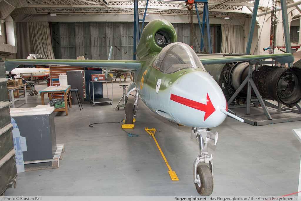 Heinkel He 162A-1 Salamander Luftwaffe (Wehrmacht) 120235 120235 Imperial War Museum Duxford Aerodrome (EGSU / QFO) 2016-07-10 � Karsten Palt, ID 13105 Heinkel He 162A-1 Salamander Luftwaffe (Wehrmacht) 120235 120235 Imperial War Museum Duxford Aerodrome (EGSU / QFO) 2016-07-10 � Karsten Palt, ID 13105