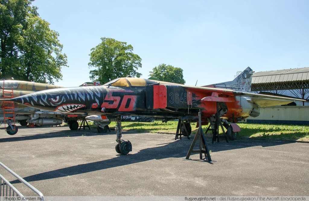 Mikoyan Gurevich MiG-23MF Czech Air Force 3646 0390213646 Letecke Muzeum Kbely Prague 2014-06-08 � Karsten Palt, ID 10532