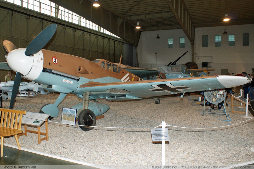 Messerschmitt / Hispano Bf 109 G-2 / HA-1112 Buchon Luftwaffe (Wehrmacht) 10575  Luftwaffenmuseum Berlin - Gatow 2010-06-12 � Karsten Palt, ID 3474