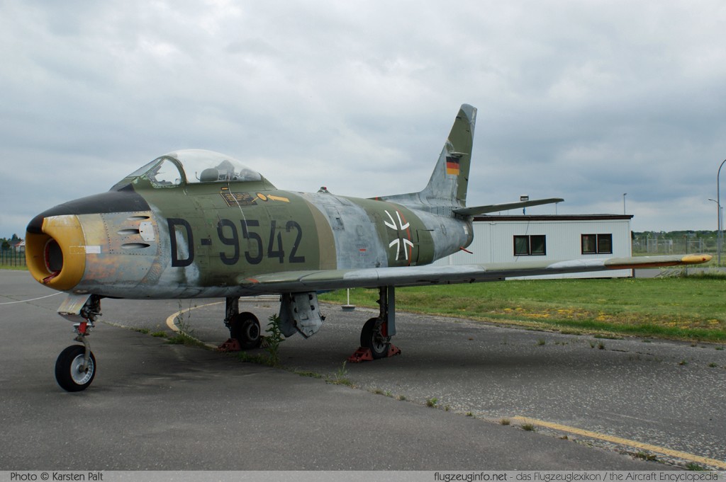 North American / Canadair F-86E (CL-13B) Sabre 6 German Air Force / Luftwaffe D-9542 S6-1740 Luftwaffenmuseum Berlin - Gatow 2010-06-12 � Karsten Palt, ID 3492