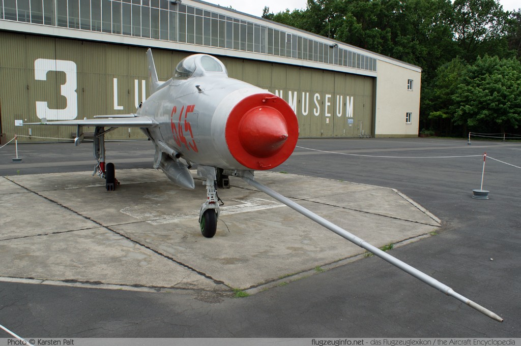 Mikoyan Gurevich MiG-21F-13 NVA - LSK/LV 645 741924 Luftwaffenmuseum Berlin - Gatow 2010-06-12 � Karsten Palt, ID 3563