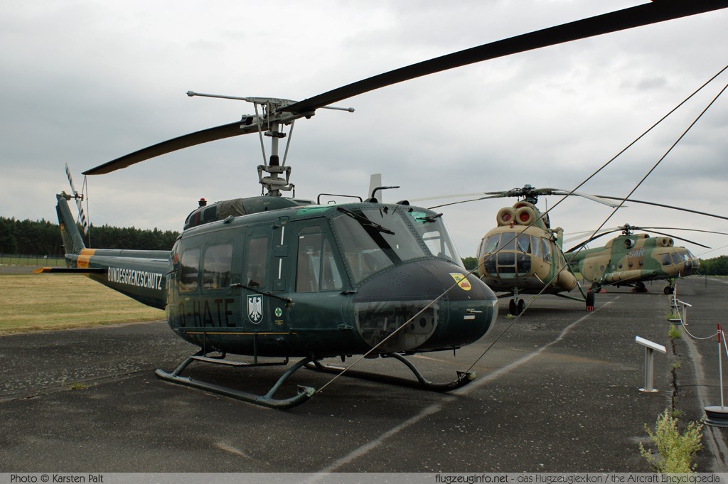 Bell Helicopter 205 UH-1D BGS D-HATE 8063 Luftwaffenmuseum Berlin - Gatow 2010-06-12 � Karsten Palt, ID 3604
