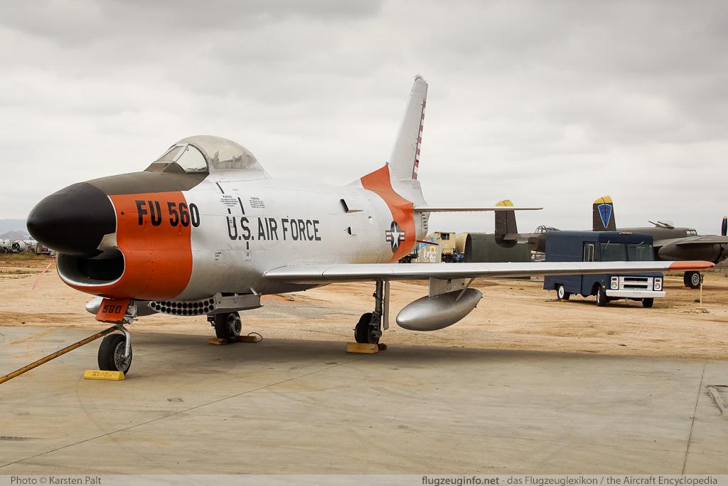 North American F-86L Sabre United States Air Force (USAF) 50-0560 165-106 March Field Air Museum Riverside, CA 2015-06-04 � Karsten Palt, ID 11335