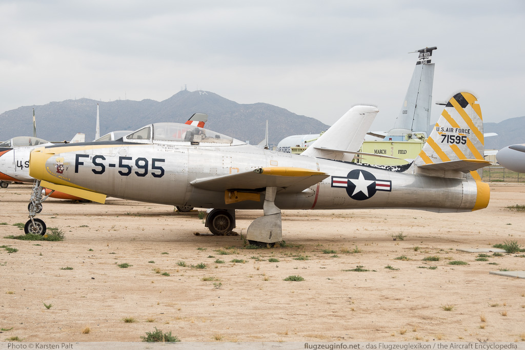 Republic F-84C Thunderjet United States Air Force (USAF) 47-1595  March Field Air Museum Riverside, CA 2015-06-04 � Karsten Palt, ID 11347
