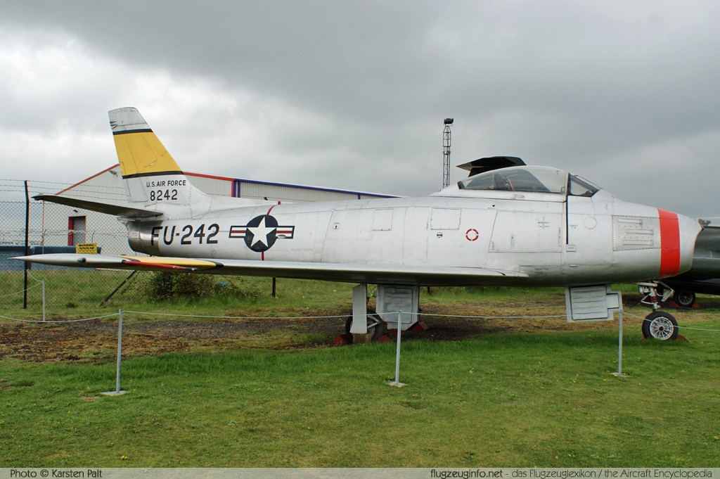 North American F-86A Sabre United States Air Force (USAF) 48-0242 151-43611 Midland Air Museum Coventry 2013-05-17 � Karsten Palt, ID 6845