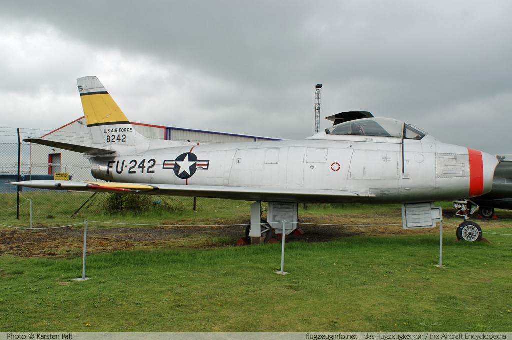 North American F-86A Sabre United States Air Force (USAF) 48-0242 151-43611 Midland Air Museum Coventry 2013-05-17 � Karsten Palt, ID 6845 North American F-86A Sabre United States Air Force (USAF) 48-0242 151-43611 Midland Air Museum Coventry 2013-05-17 � Karsten Palt, ID 6845
