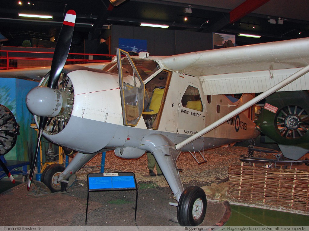 De Havilland Canada DHC-2 Beaver AL.1 Royal Army Air Corps XP821 1484 Museum of Army Flying Middle Wallop, Hampshire 2008-07-07 � Karsten Palt, ID 1008 De Havilland Canada DHC-2 Beaver AL.1 Royal Army Air Corps XP821 1484 Museum of Army Flying Middle Wallop, Hampshire 2008-07-07 � Karsten Palt, ID 1008