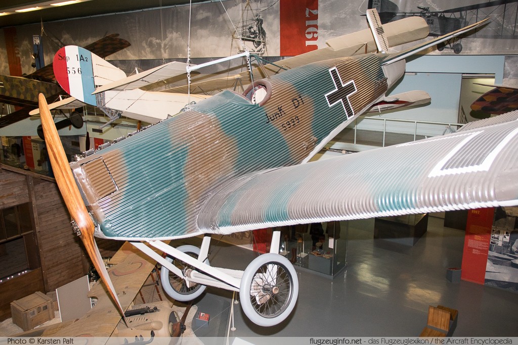 Junkers J-9 (D.I) Luftstreitkraefte des Deutschen Kaiserreichs 5998/18  Musee de l Air et de l Espace Paris Le Bourget 2015-04-04 � Karsten Palt, ID 10823