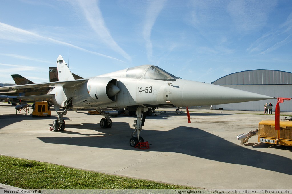 Dassault Mirage F1EDA Spanish Air Force C.14C-77 560 Museo del Aire Madrid 2014-10-23 � Karsten Palt, ID 10649 Dassault Mirage F1EDA Spanish Air Force C.14C-77 560 Museo del Aire Madrid 2014-10-23 � Karsten Palt, ID 10649