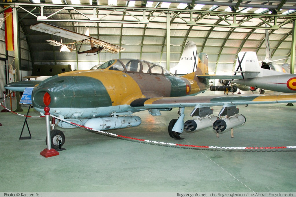 Hispano HA-220D Super Saeta Spanish Air Force A.10C-104 22/109 Museo del Aire Madrid 2014-10-23 � Karsten Palt, ID 10690