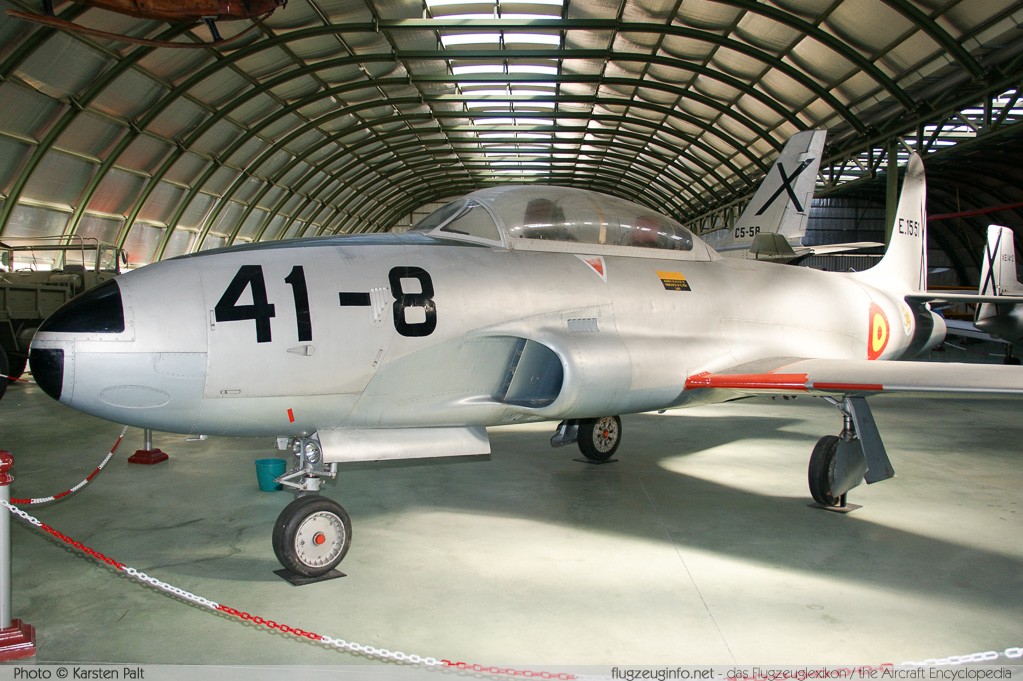 Lockheed T-33A Spanish Air Force E.15-51 580-860 Museo del Aire Madrid 2014-10-23 � Karsten Palt, ID 10700 Lockheed T-33A Spanish Air Force E.15-51 580-860 Museo del Aire Madrid 2014-10-23 � Karsten Palt, ID 10700