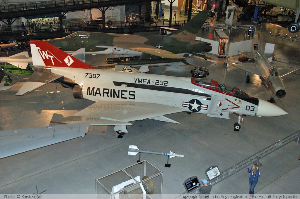 McDonnell F-4J Phantom II United States Marine Corps (USMC) 157307 4018 NASM Udvar Hazy Center Chantilly, VA 2014-05-28 � Karsten Palt, ID 10310