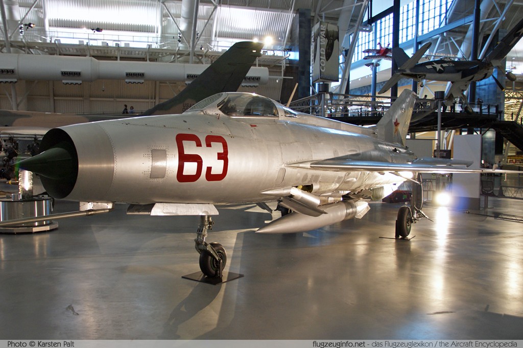Mikoyan Gurevich MiG-21F-13 Soviet Air Force 63 N74212106 NASM Udvar Hazy Center Chantilly, VA 2014-05-28 � Karsten Palt, ID 10320