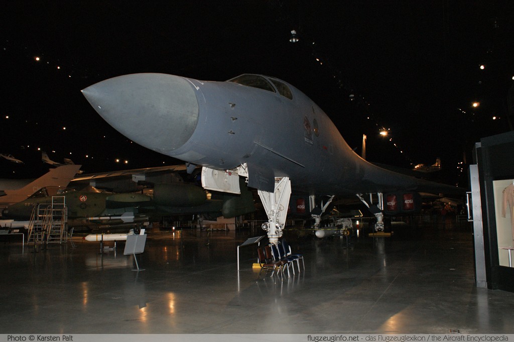 Rockwell B-1B Lancer United States Air Force (USAF) 84-0051 11 National Museum of the United States Air Force Dayton, Ohio / USA (Wright-Patterson AFB) 2012-01-11 � Karsten Palt, ID 5326 Rockwell B-1B Lancer United States Air Force (USAF) 84-0051 11 National Museum of the United States Air Force Dayton, Ohio / USA (Wright-Patterson AFB) 2012-01-11 � Karsten Palt, ID 5326