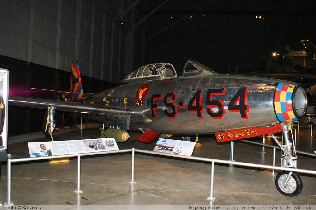 Republic F-84E Thunderjet United States Air Force (USAF) 50-1143 50-1143 National Museum of the United States Air Force Dayton, Ohio / USA (Wright-Patterson AFB) 2012-01-11 � Karsten Palt, ID 5403