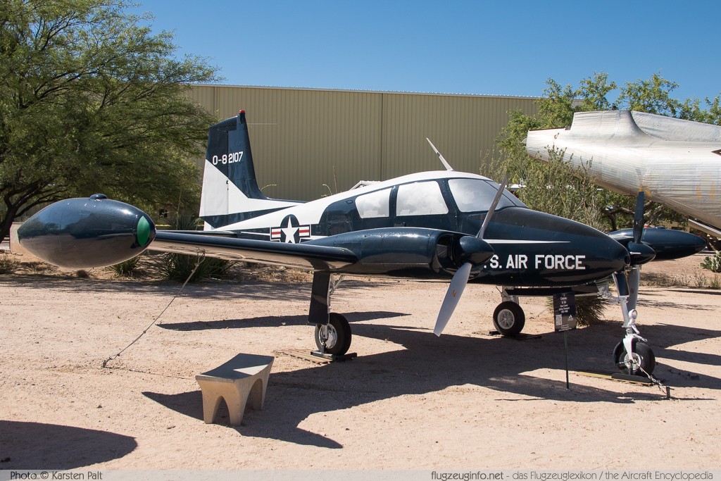 Cessna U-3A Blue Canoe (310A) United States Air Force (USAF) 58-2107 38081 Pima Air and Space Museum Tucson, AZ 2015-06-03 � Karsten Palt, ID 10947