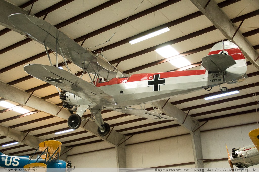 Focke-Wulf FW 44J Stieglitz  N133JM 2827 Pima Air and Space Museum Tucson, AZ 2015-06-03 � Karsten Palt, ID 11027